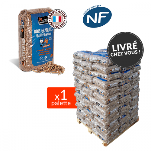 Pellets Woodstock Palette de 72 sacs