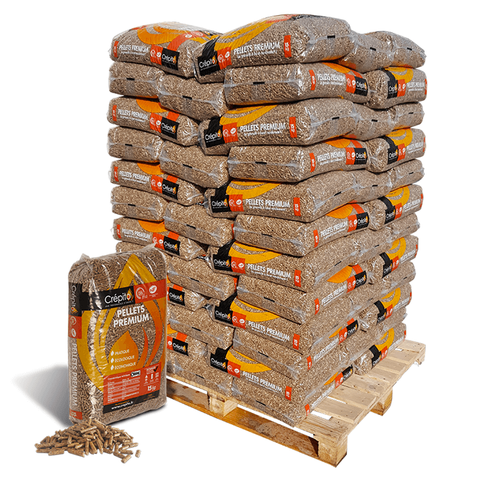 Pellets Crépito Palette de 72 sacs